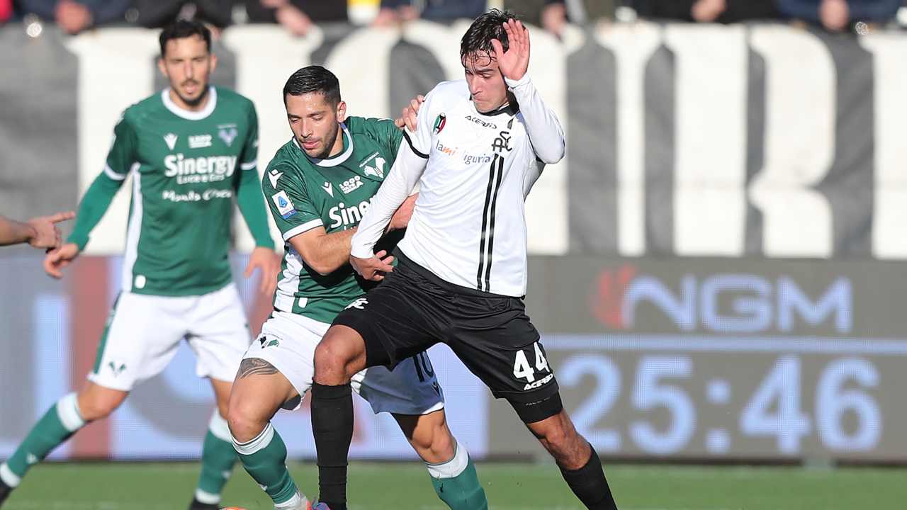 Spezia-Verona in campo