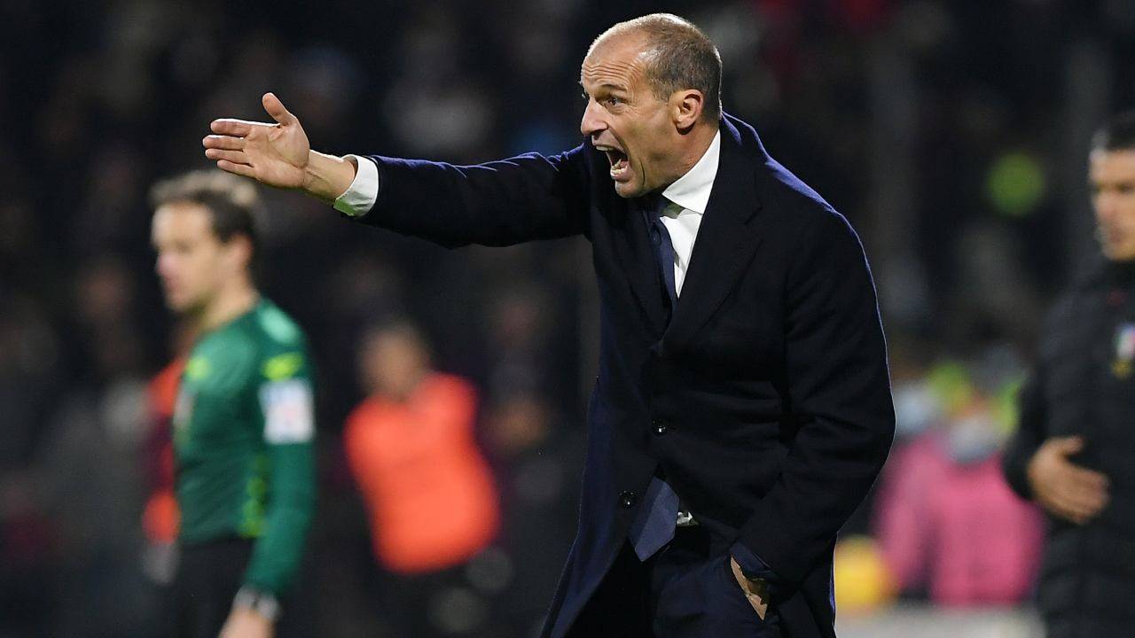 Massimiliano Allegri infuriato