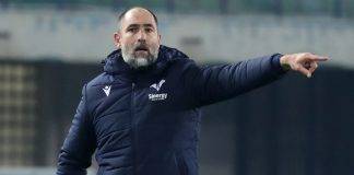 Verona-Bologna, Igor Tudor a bordocampo