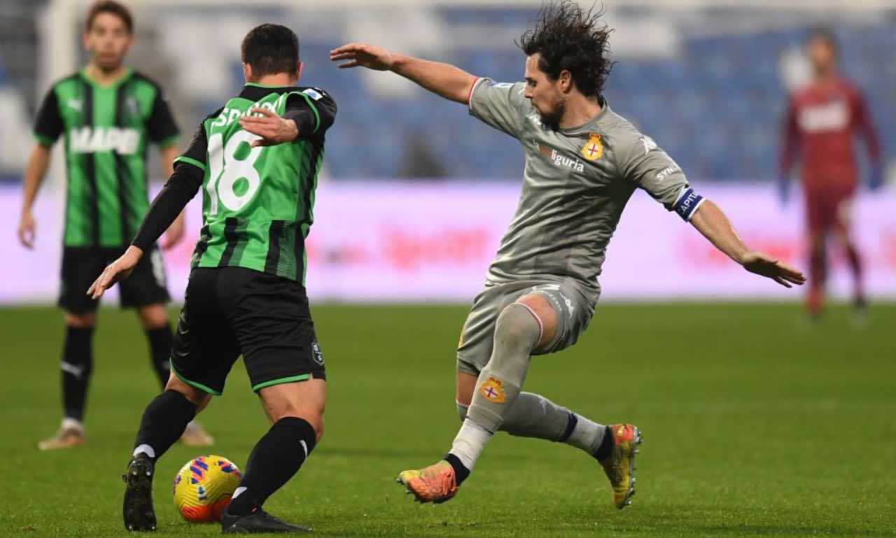 Destro e Raspadori in Sassuolo-Genoa