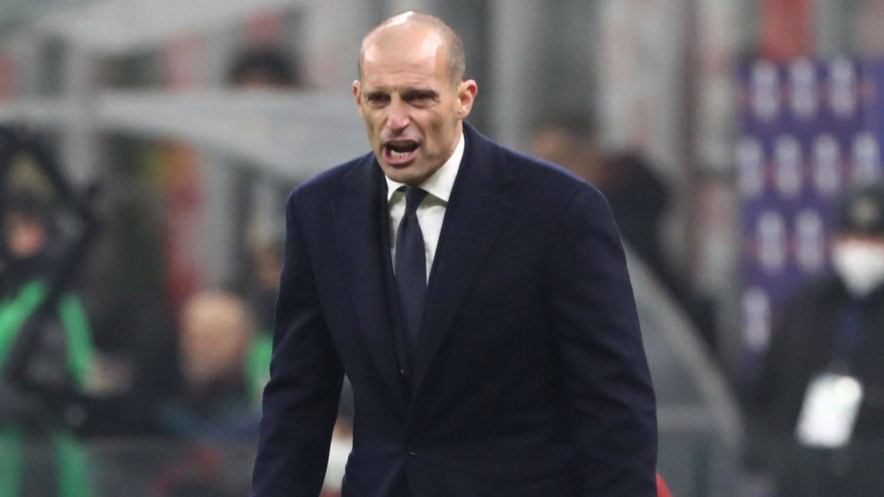 Massimiliano Allegri arrabbiato