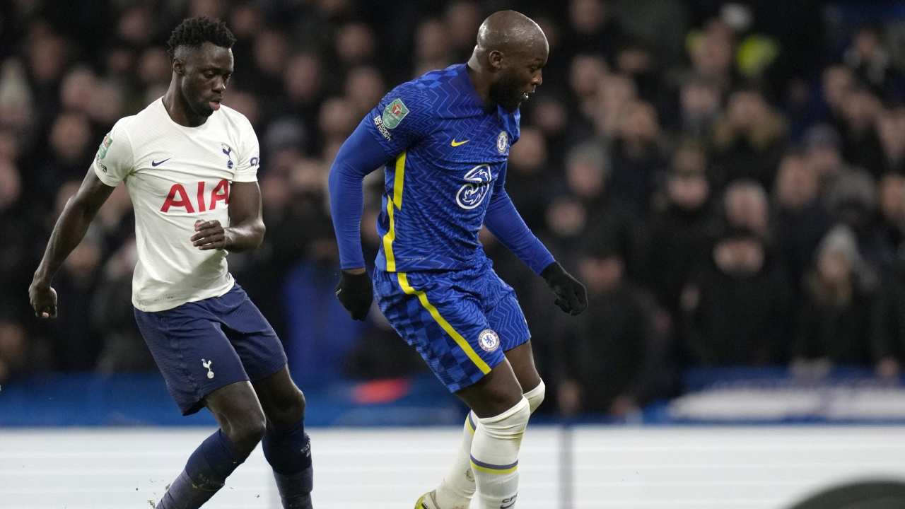 Lukaku in azione contro il Tottenham