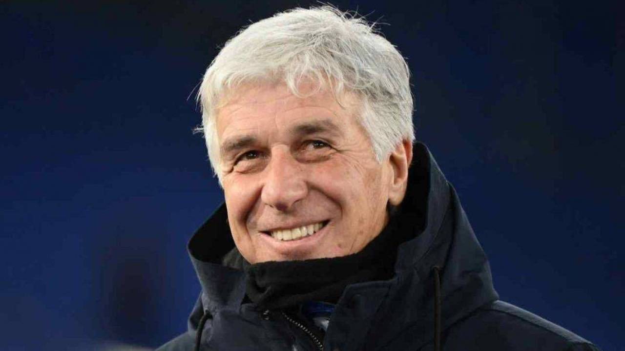 Il tecnico dell'Atalanta Gasperini sorride