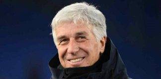 Il tecnico dell'Atalanta Gasperini sorride