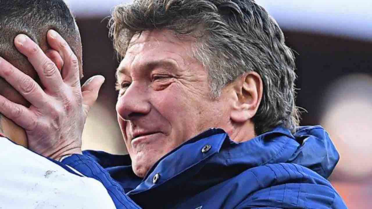 Il tecnico del Cagliari Mazzarri soddisfatto