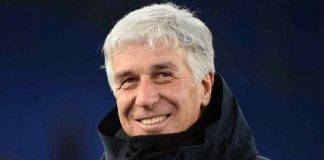 Il tecnico dell'Atalanta Gasperini sorride