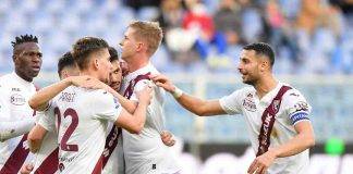 Sampdoria-Torino, l'esultanza di Praet