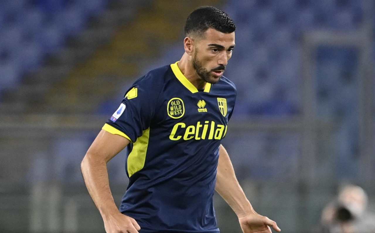 Pellè con la maglia del Parma 