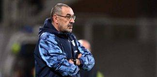 Il tecnico della Lazio Sarri preoccupato