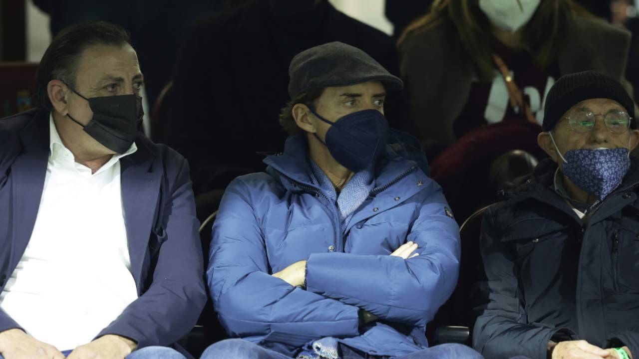 Mancini in tribuna