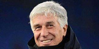 Il tecnico dell'Atalanta Gasperini sorride