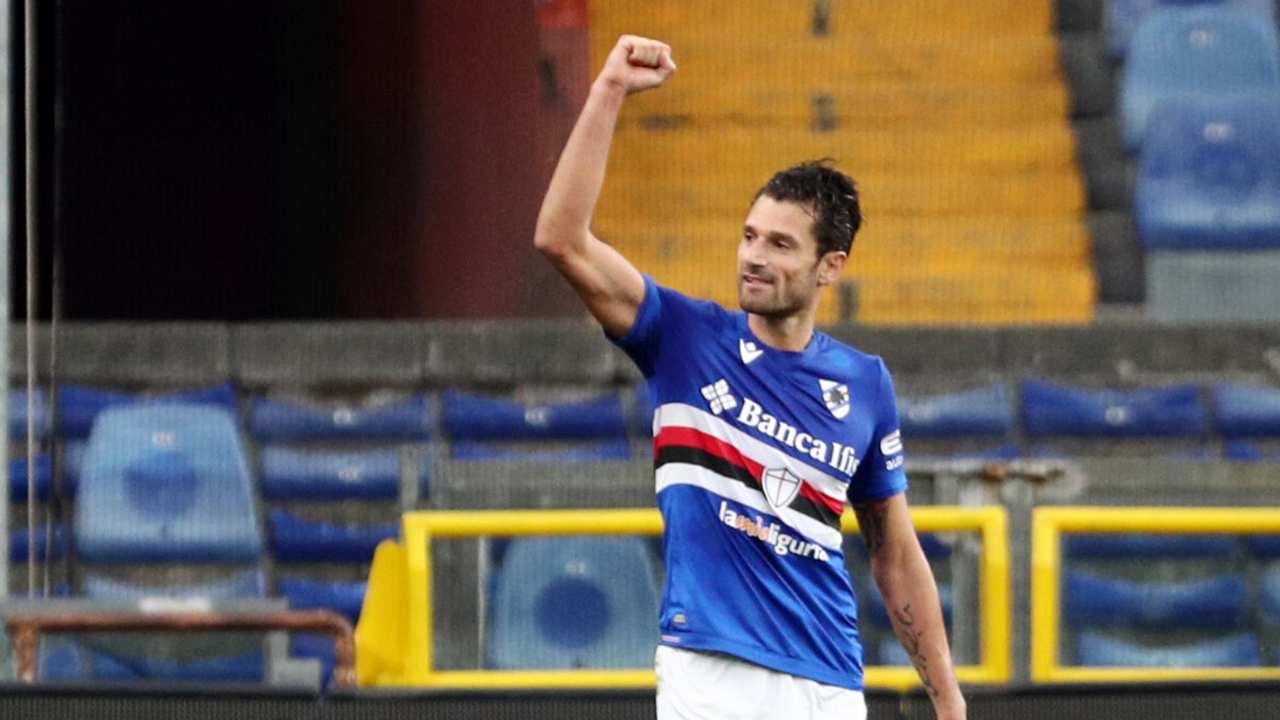 Candreva esulta col Sassuolo