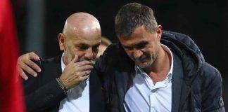 Milan, Pioli e Maldini abbracciati