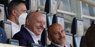 Inter, Marotta e Ausilio in tribuna