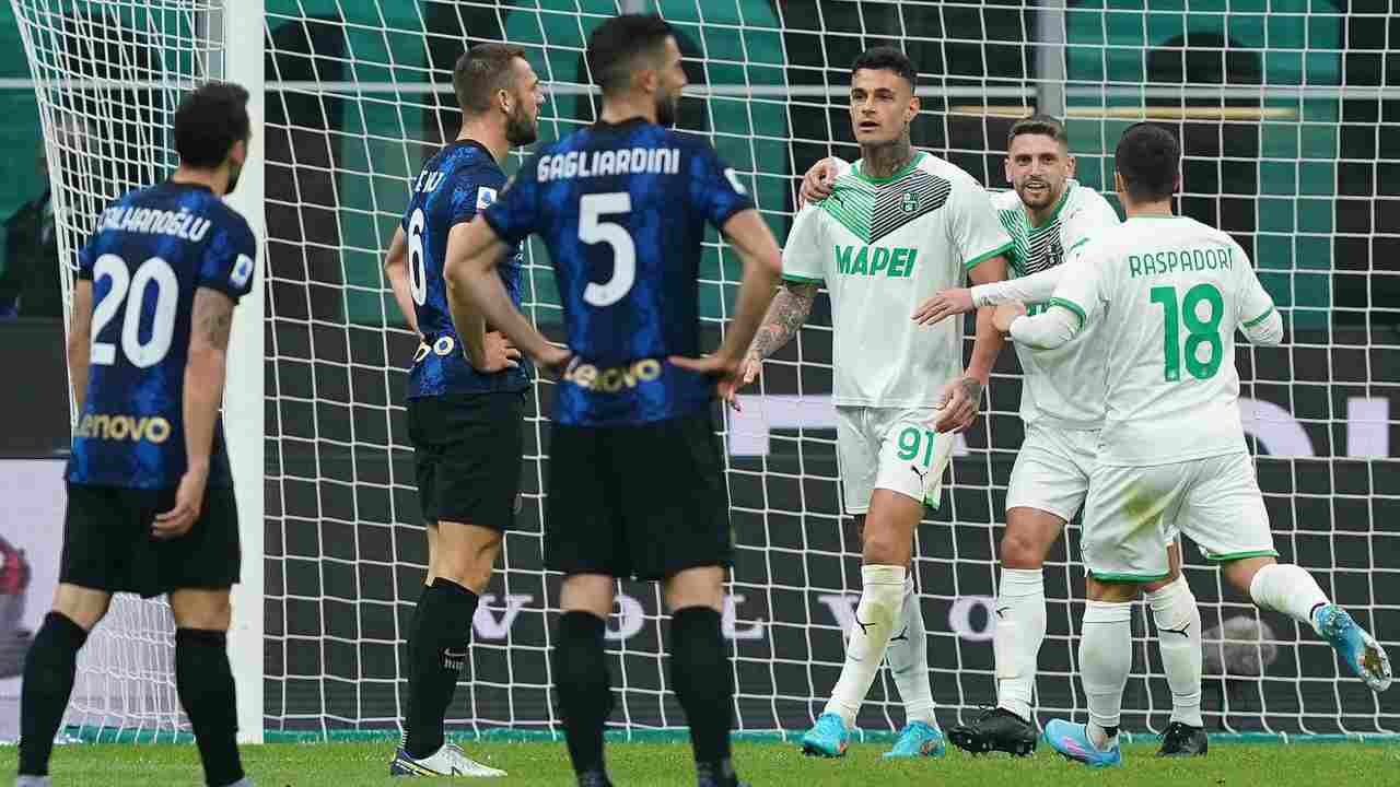 Scamacca dopo il gol all'Inter