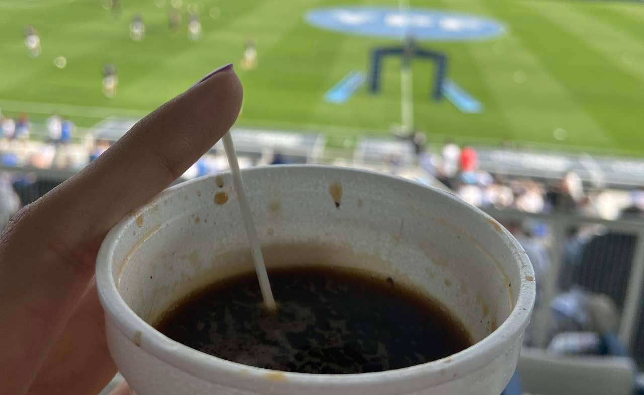 Bicchiere di caffè all'Amalfitani di Buenos Aires