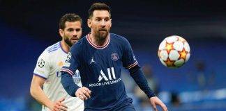 Messi del PSG e Nacho del Real in campo