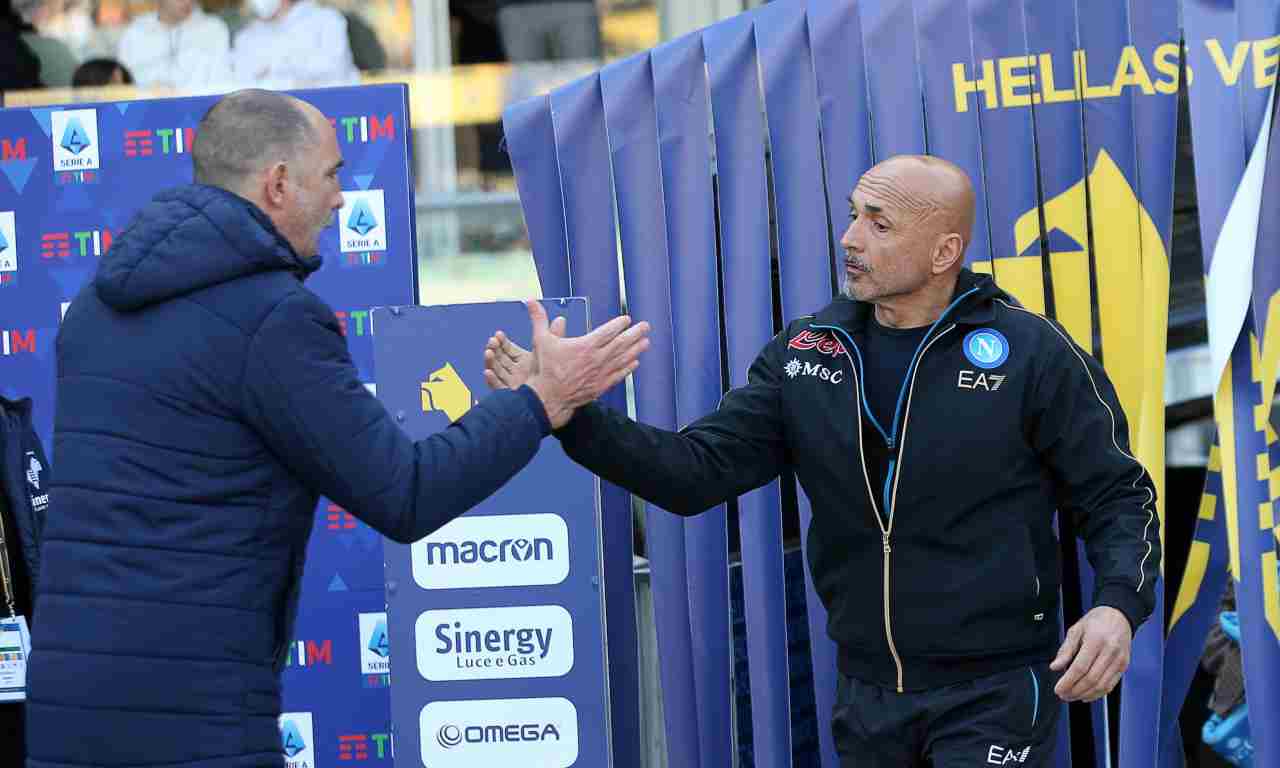 Spalletti e Tudor si salutano 