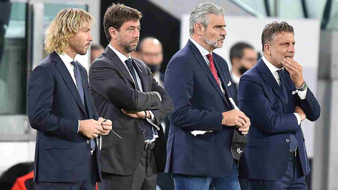 Andrea Agnelli e la dirigenza della Juventus