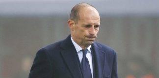 Il tecnico della Juventus Allegri preoccupato