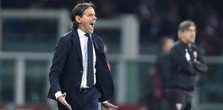 Inter, il tecnico Inzaghi in campo