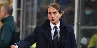 Mancini in campo