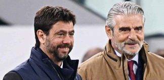 Agnelli e Arrivabene della Juventus sorridono