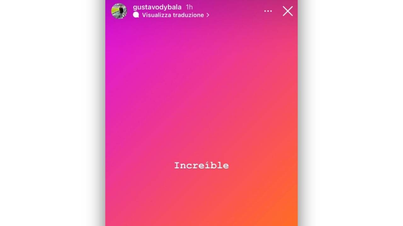 L'Instagram Stories di Gustavo Dybala