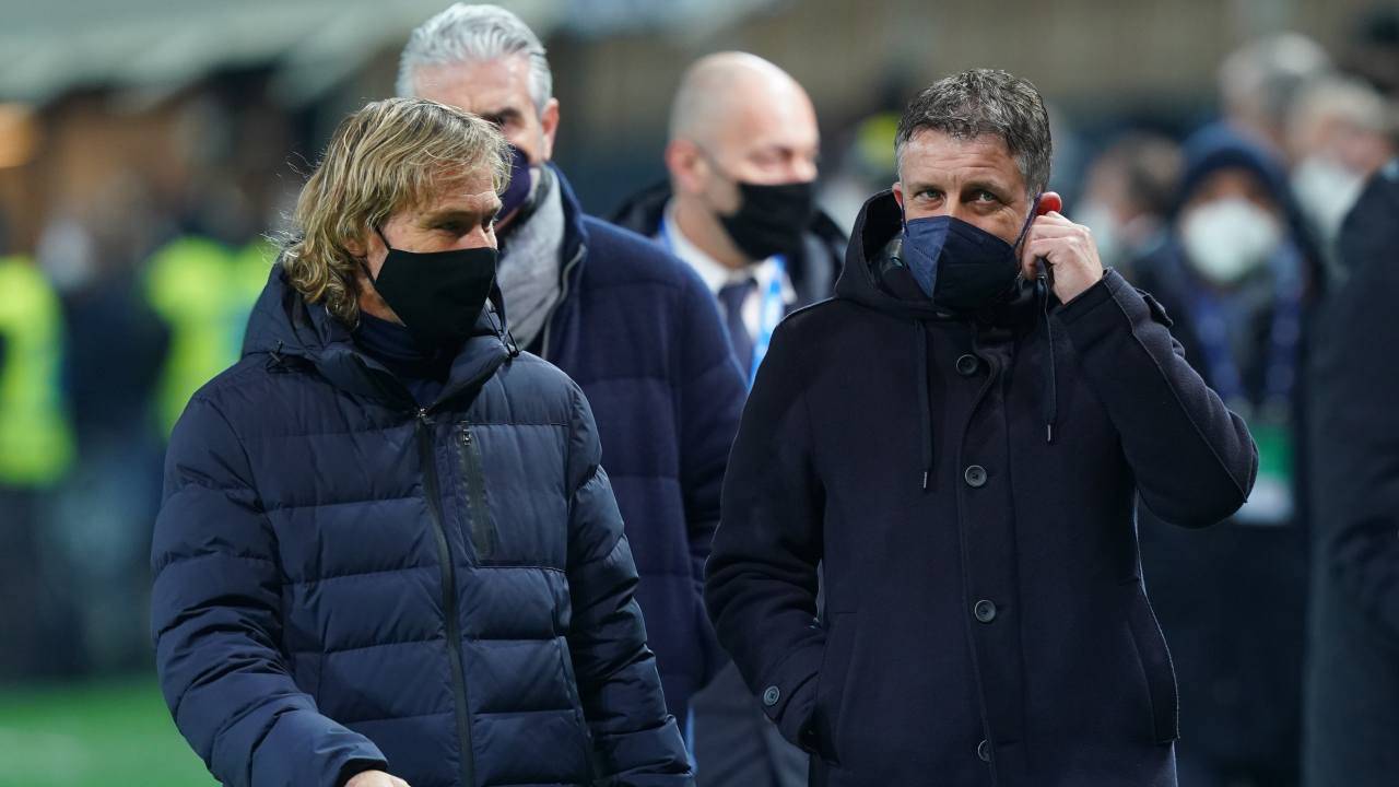 Nedved e Cherubini chiacchierano