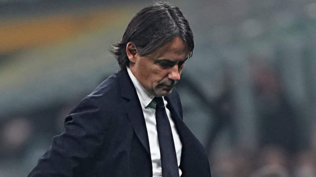 Inzaghi sconsolato 