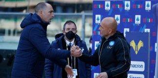 Verona-Napoli, Spalletti e Tudor si salutano