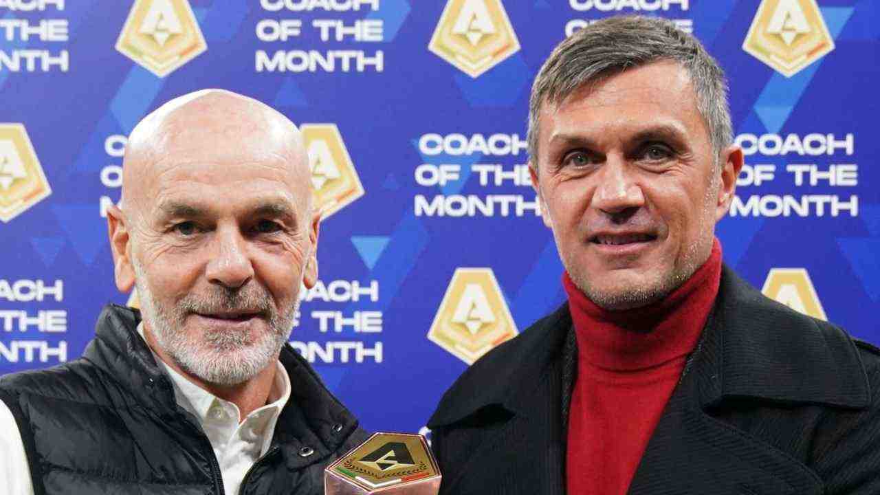 Stefano Pioli e Paolo Maldini del Milan