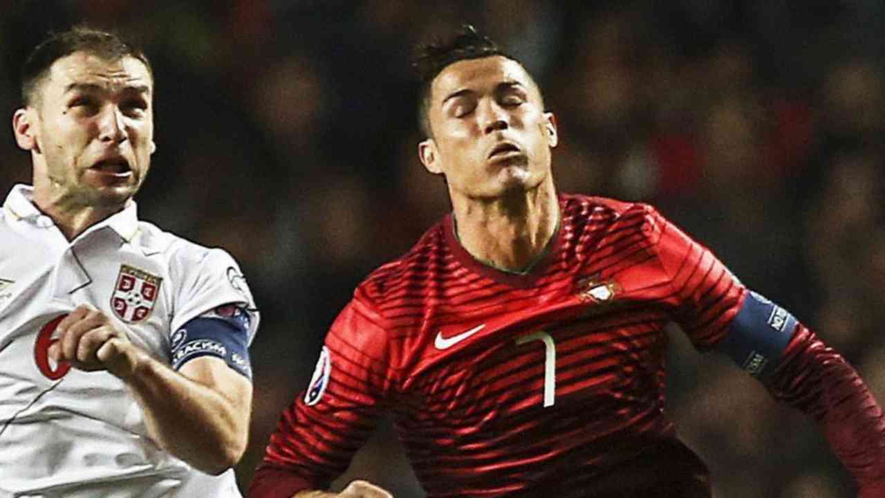 Ronaldo e Matic, compagni di squadra al Manchester United