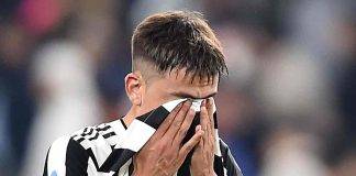 Dybala si copre il volto