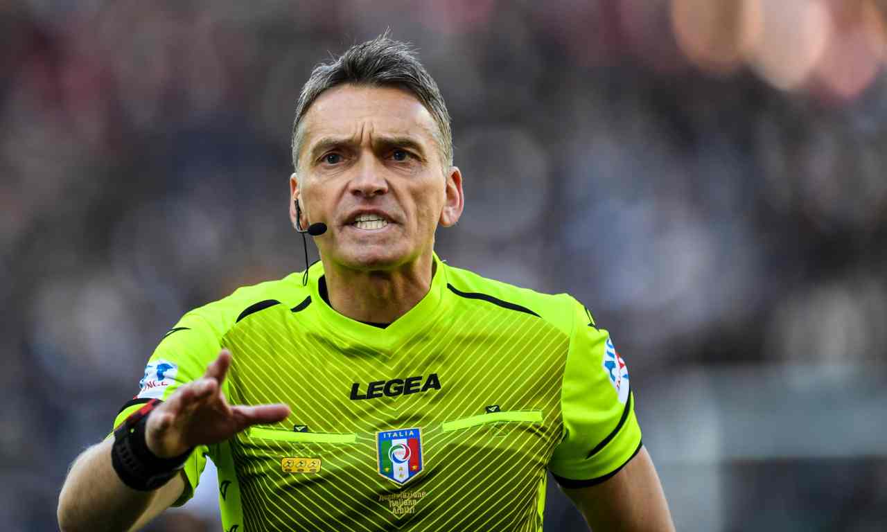 Juve-Inter, l'arbitro Irrati in campo