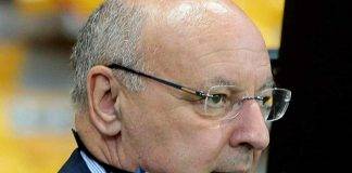 Inter, Marotta con la mascherina