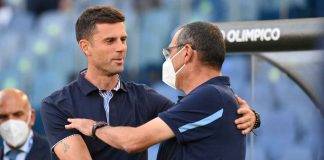 Spezia-Lazio, Sarri e Thiago Motta si salutano