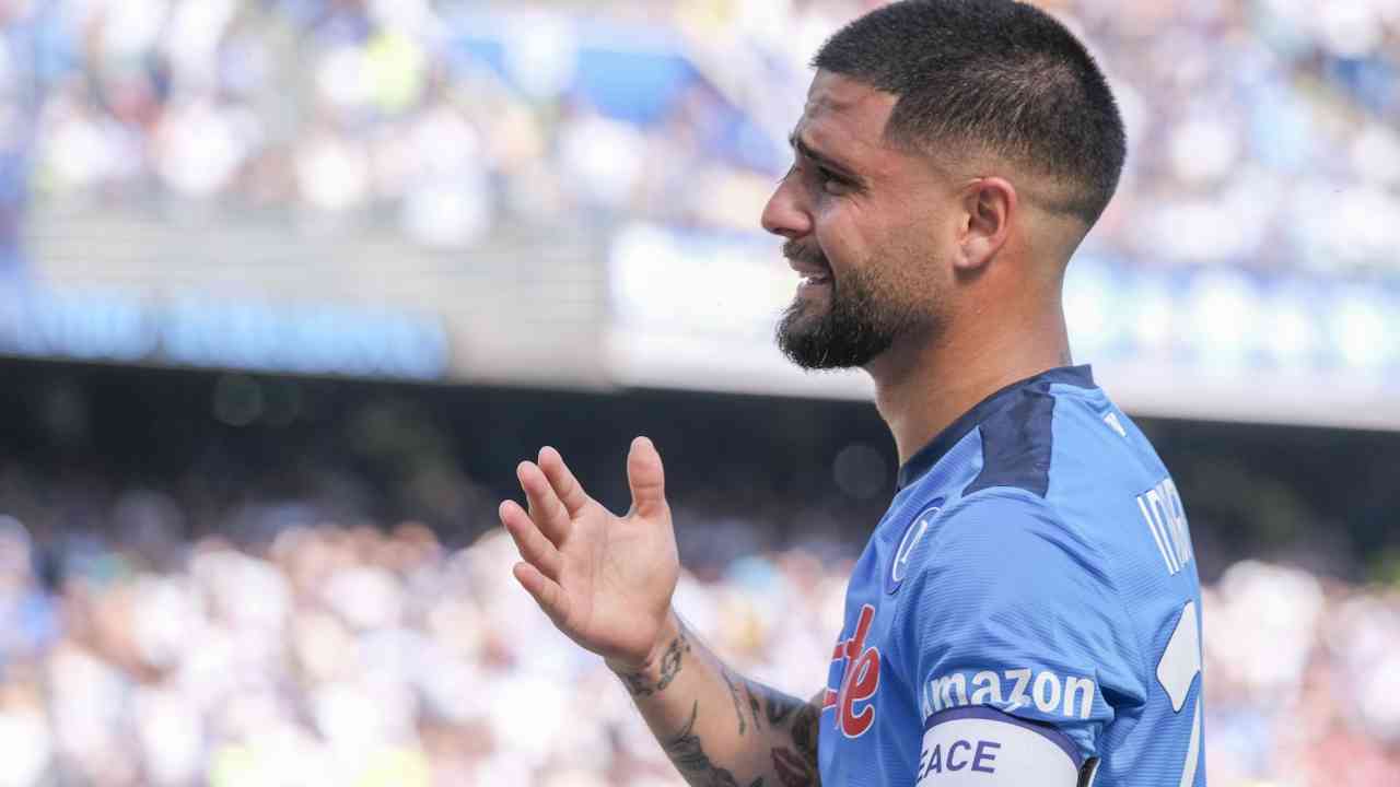 Lorenzo Insigne all'ultima casalinga col Napoli