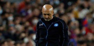 Napoli, Spalletti deluso