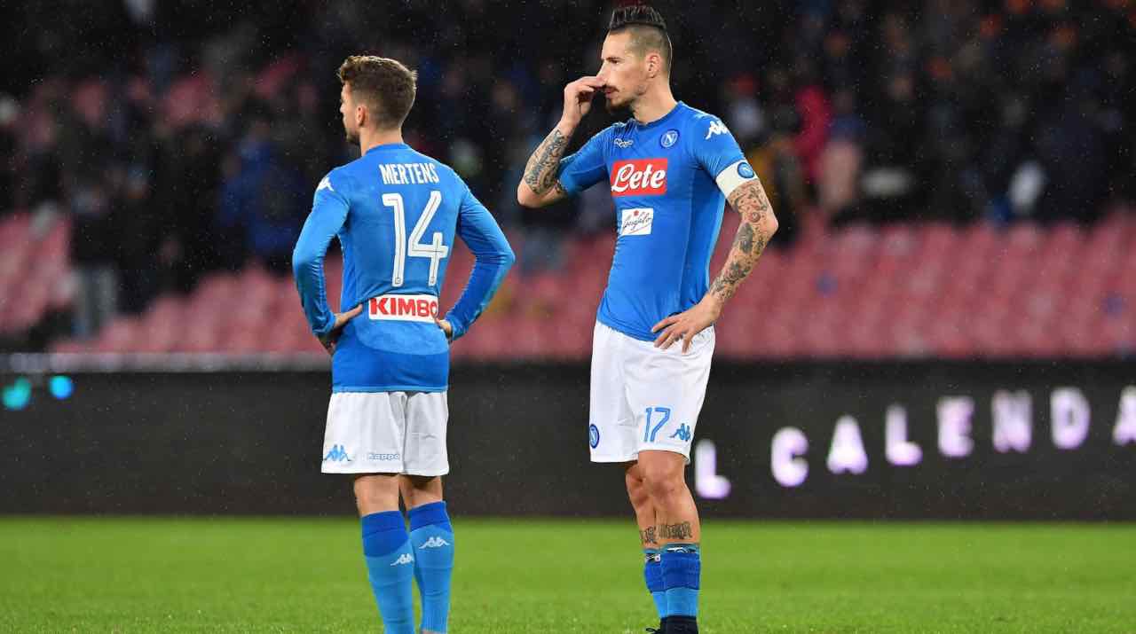 Napoli, Hamsik e Mertens in campo