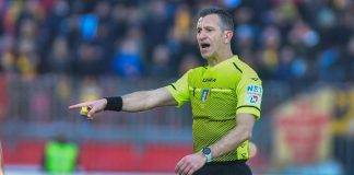 Cagliari-Inter, l'arbitro Doveri in campo