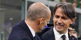 Juventus-Inter, Allegri e Inzaghi si salutano