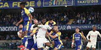 Verona-Milan, Kessie in area avversaria