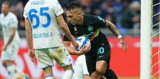 Inter-Empoli, Lautaro dopo il gol