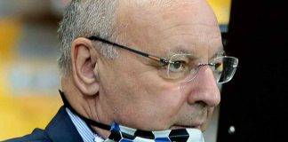 Inter, Marotta con la mascherina