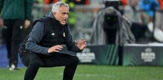 Roma-Feyenoord, Mourinho a bordo campo