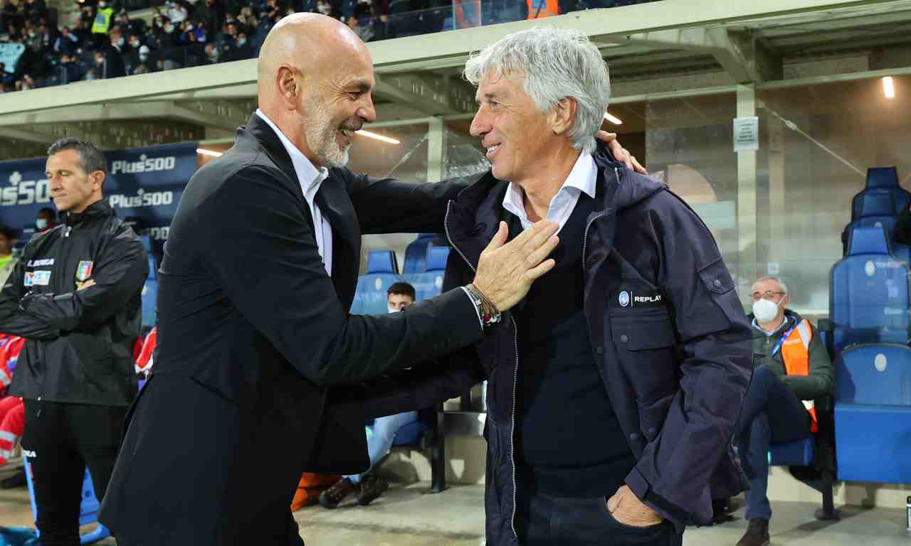 Milan-Atalanta, Pioli e Gasperini si salutano