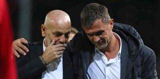 Milan, Pioli e Maldini abbracciati