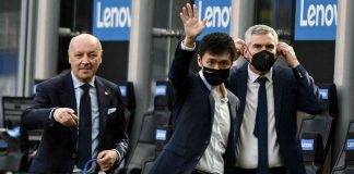 Inter, Marotta Zhang e Antonello salutano