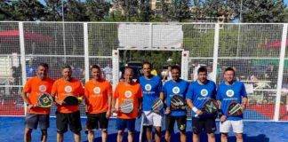 Padel Net Cup, i giocatori schierati in campo